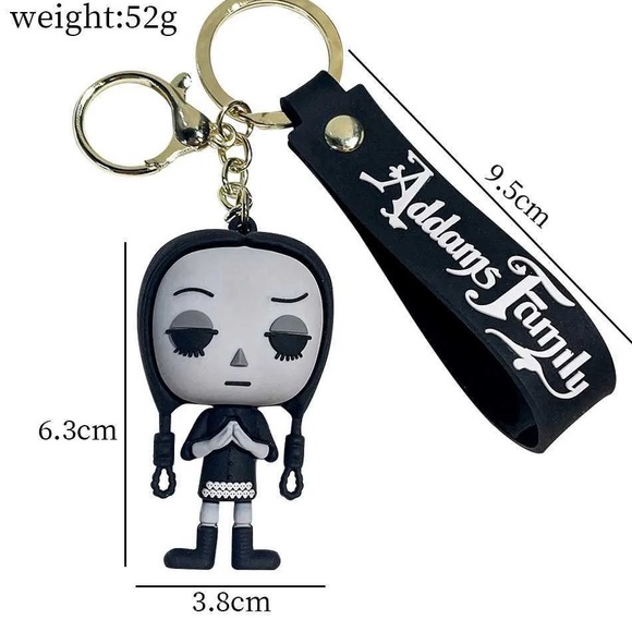 NEW Addams Family “Wednesday” Keychain - Picture 1 of 2
